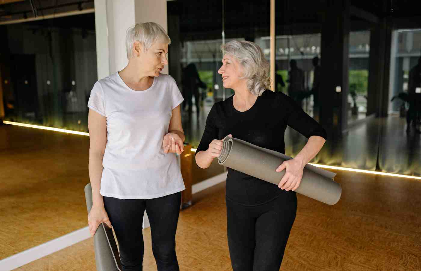 A welcoming Pilates class with active clients of different ages