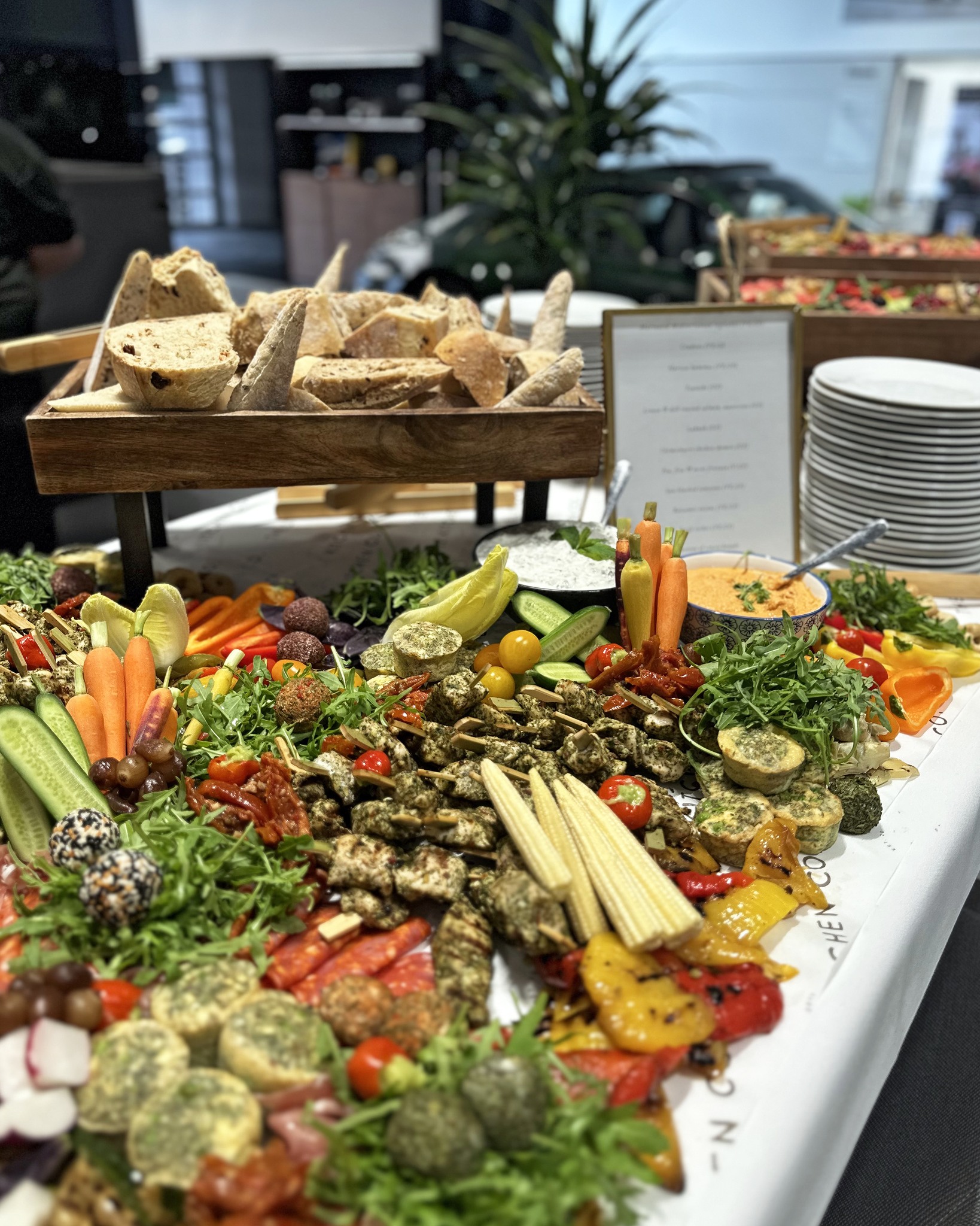 Luxury refreshments and event details
